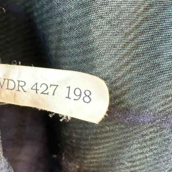 Nautica Vintage 90s Windbreaker Jacket Mens L Blue Green Tartan Hooded Raincoat‎ - Picture 4 of 11